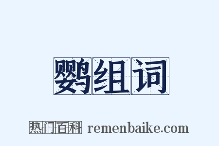 鹦组词是什么意思的图片